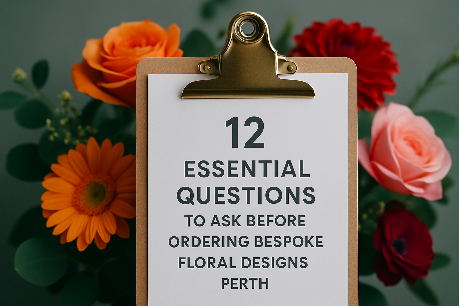 12 Essential Questions to Ask Before Ordering Bespoke Floral Designs Perth
