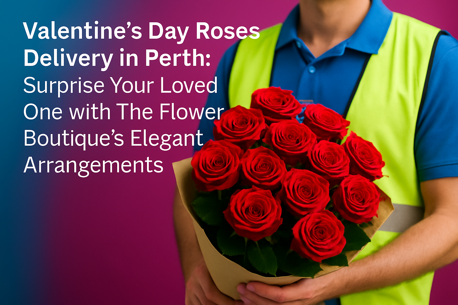 Valentine’s Day Roses Delivery in Perth: Surprise Your Loved One with The Flower Boutique’s Elegant Arrangements