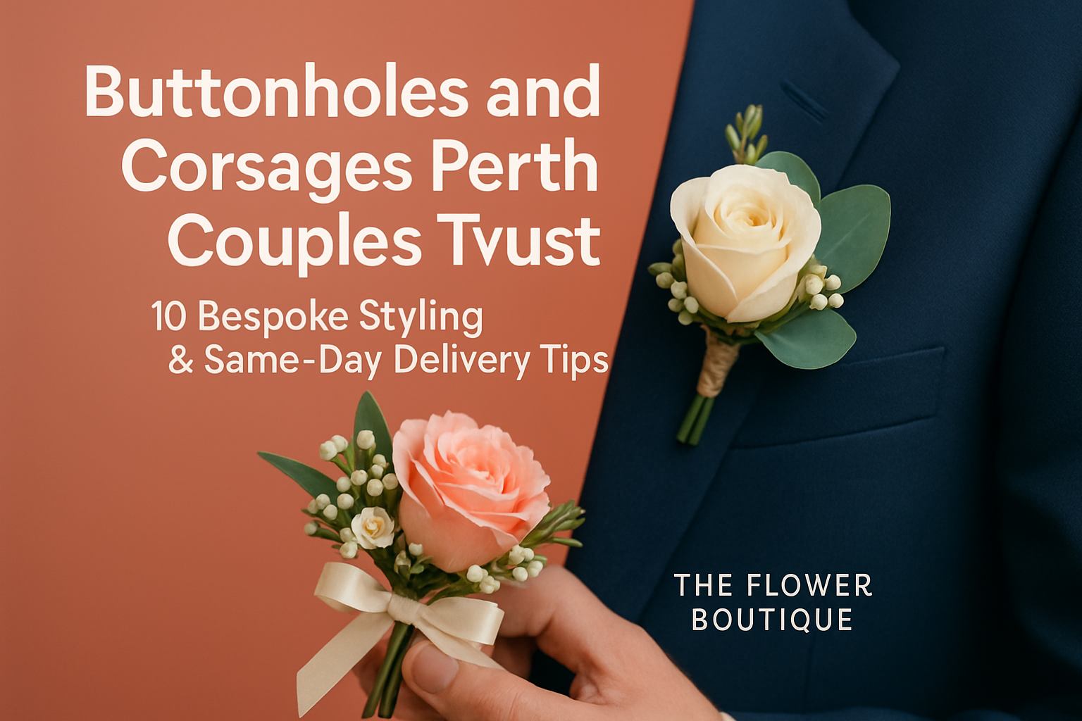 Buttonholes and Corsages Perth Couples Trust: 10 Bespoke Styling &amp; Same-Day Delivery Tips from The Flower Boutique
