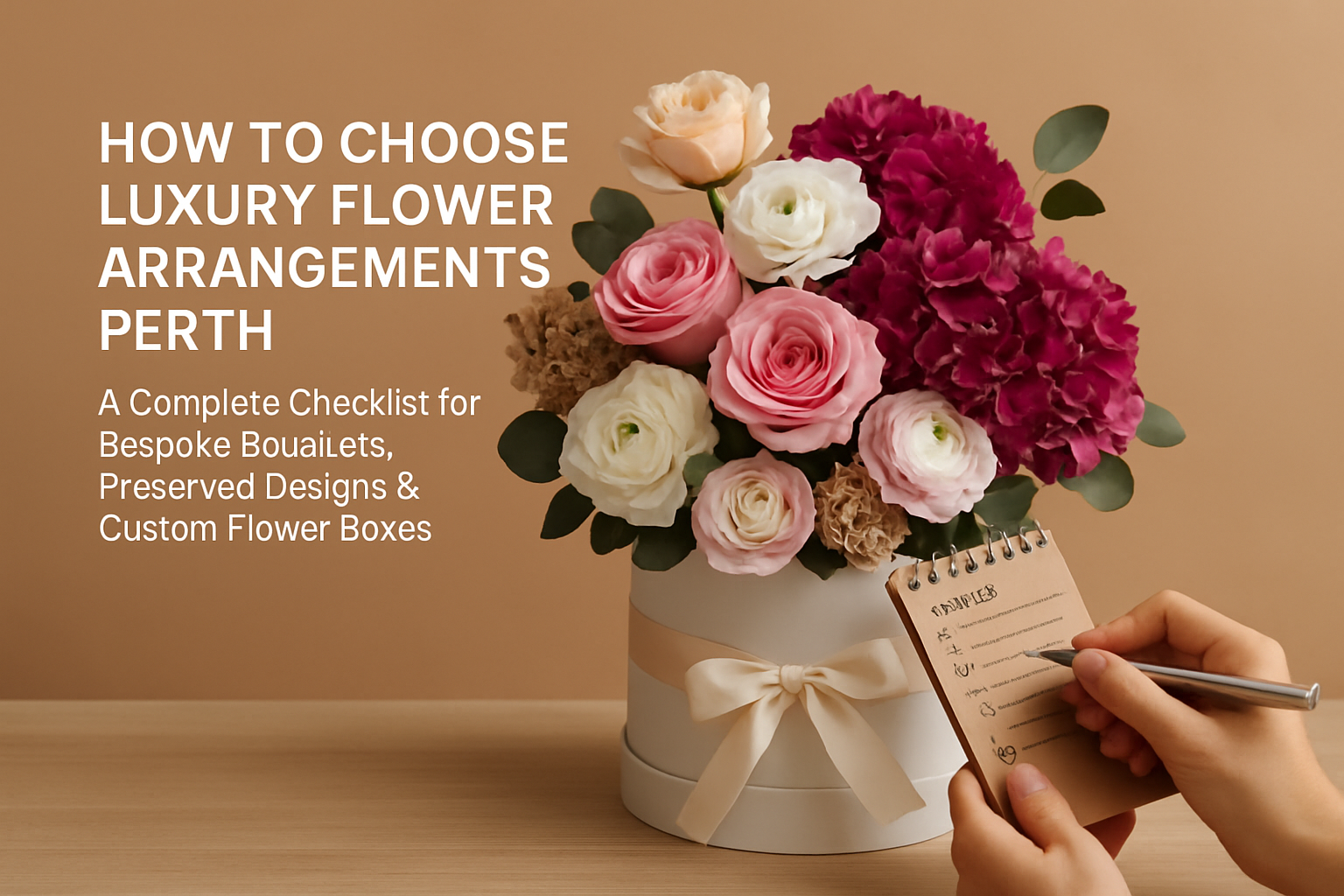 How to Choose Luxury Flower Arrangements Perth: A Complete Checklist for Bespoke Bouquets, Preserved Designs &amp; Custom Flower Boxes