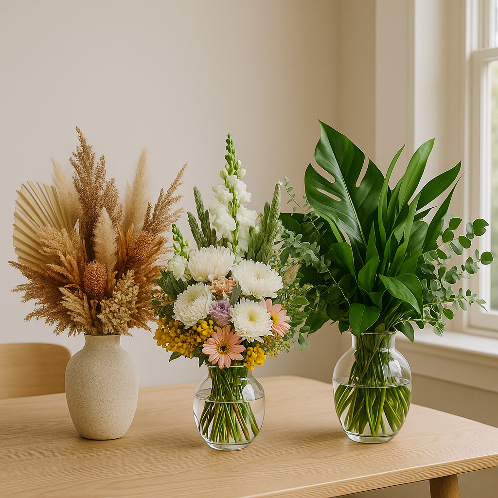 Flower subscriptions available in Perth from florist in Ashby home or corporate fresh flowars and dried floral arrangements