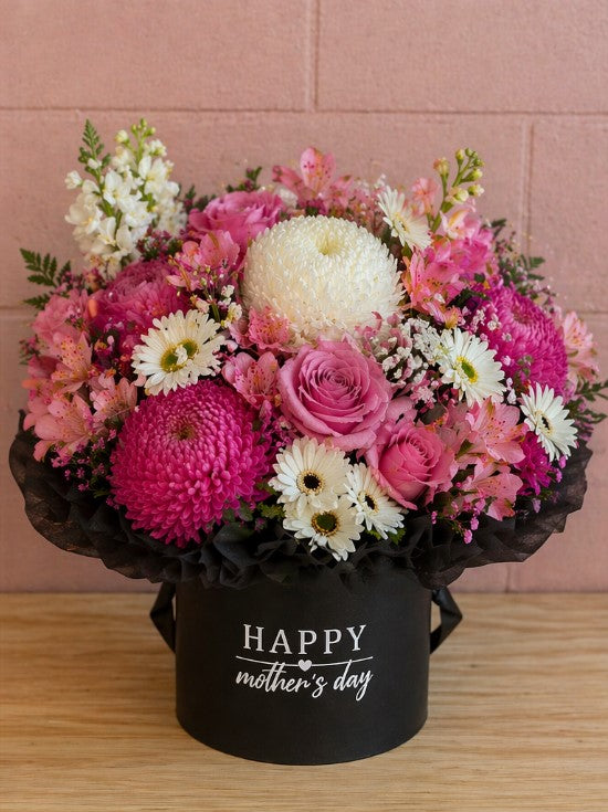 luxury personalised flower box gift Perth for Mother’s Day