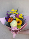 Florist Choice Flower Bouquet featuring a hand-picked selection of seasonal blooms arranged with care for any occasion. Available for same day delivery across Perth W.A 6065