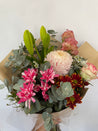 Florist's Choice Flower Bouquet featuring a hand-picked selection of seasonal blooms arranged with care for any occasion. Available for same day delivery across Perth W.A 6065