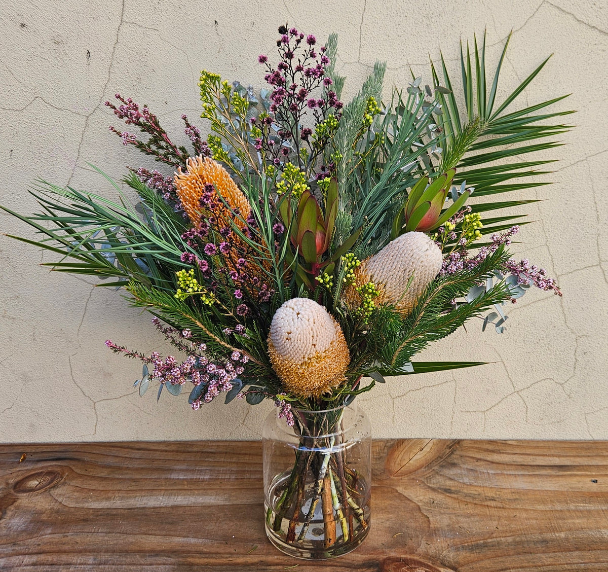 Native Flowers in a large vase by Ashby Florist