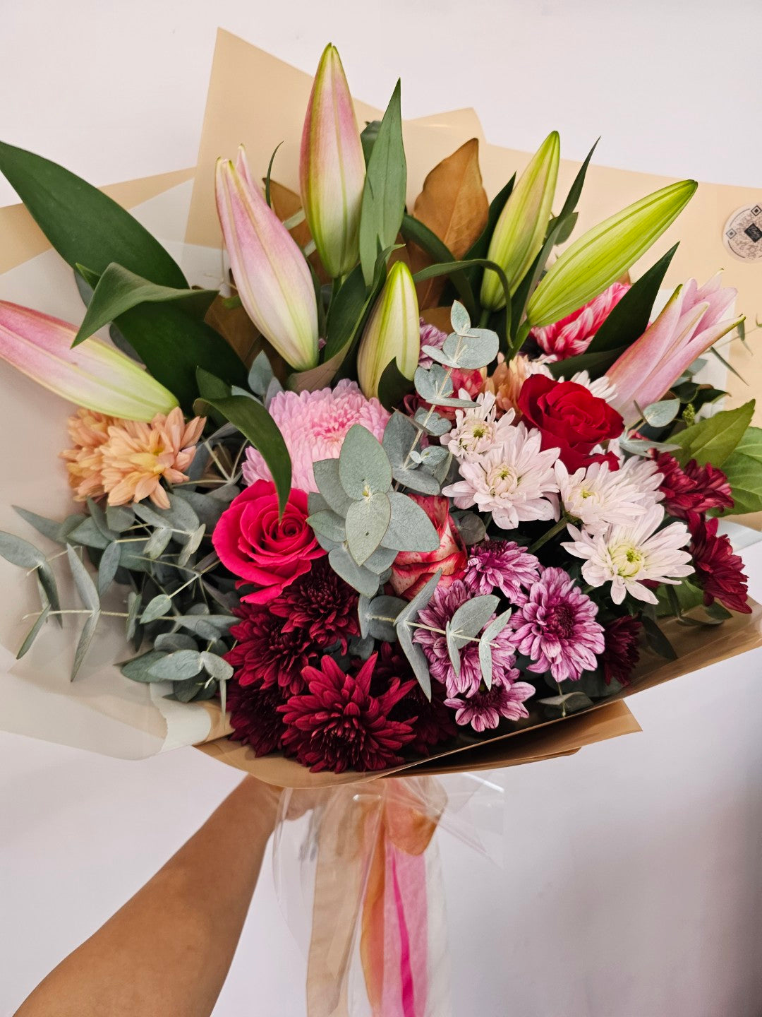 Florist's Choice Freshj Flower Bouquet featuring a hand-picked selection of seasonal blooms arranged with care for any occasion. Available for same day delivery across Perth W.A 6065