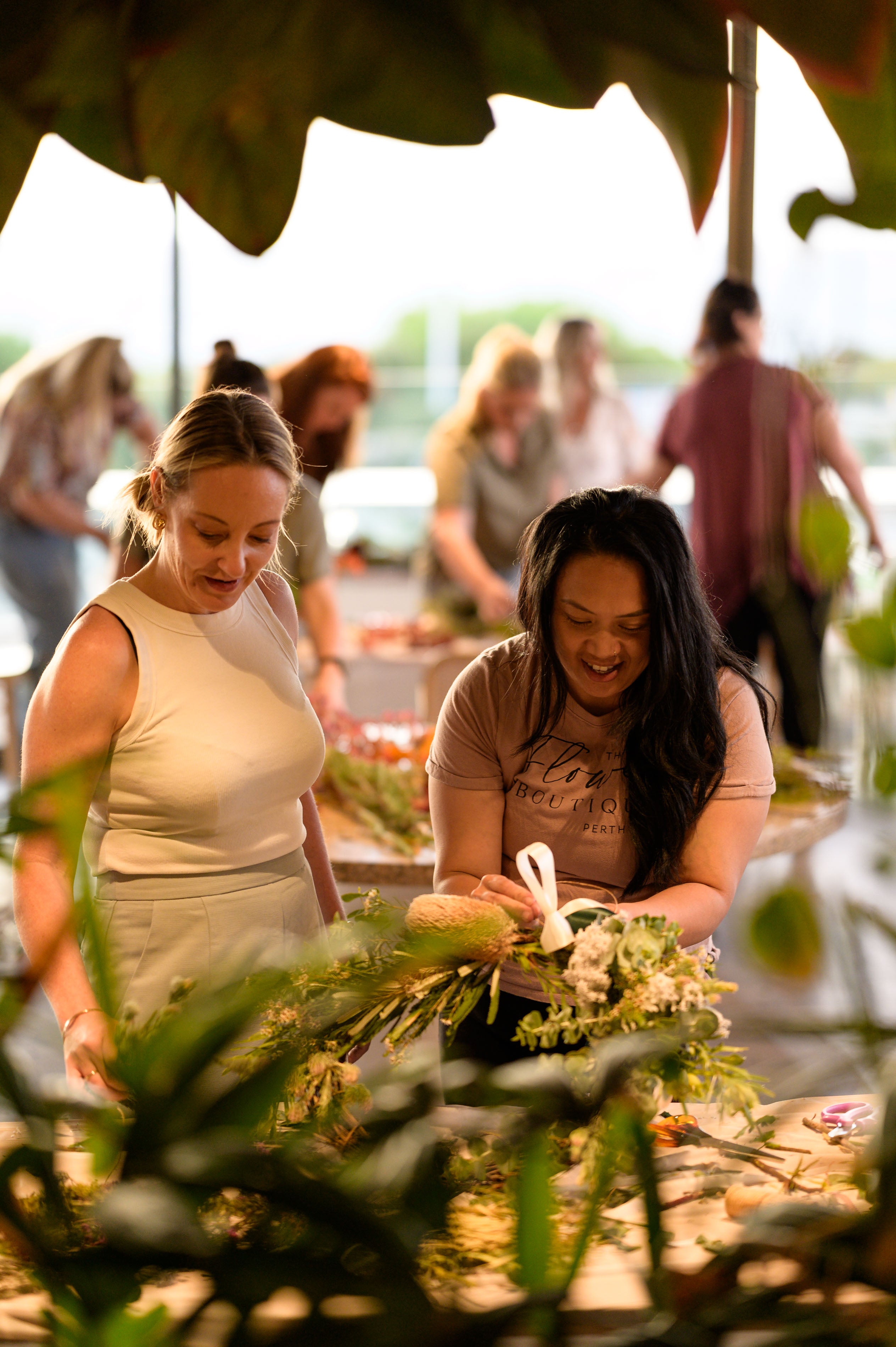 A florist workshop run by Riana Bertolami this photo was from one last year and there will soon be a Taylor Swift Flower Crown making Workshop